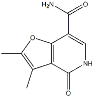 2,3-DIMETHYL-4-OXO-4,5-DIHYDROFURO[3,2-C]PYRIDINE-7-CARBOXAMIDE 结构式