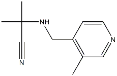 2-METHYL-2-(((3-METHYLPYRIDIN-4-YL)METHYL)AMINO)PROPANENITRILE 结构式