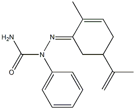 5-isopropenyl-2-methyl-2-cyclohexen-1-one N-phenylsemicarbazone 结构式