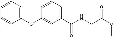 methyl 2-(3-phenoxybenzamido)acetate 结构式
