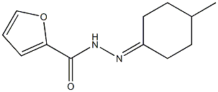 N'-(4-methylcyclohexylidene)furan-2-carbohydrazide 结构式