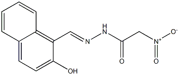 (E)-N'-((2-hydroxynaphthalen-1-yl)methylene)-2-nitroacetohydrazide 结构式