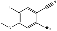 2-氨基-5-碘-4-甲氧基苄腈 结构式