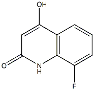 8-Fluoro-4-hydroxy-1H-quinolin-2-one 结构式