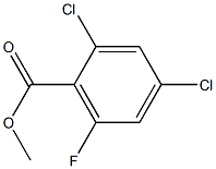 2,4-二氯-6-氟苯甲酸甲酯 结构式