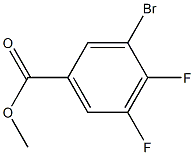 3-溴-4,5-二氟苯甲酸甲酯 结构式