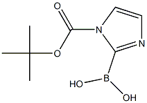 N-BOC-咪唑-2-硼酸 结构式