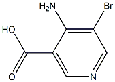 4-氨基-5-溴烟酸 结构式
