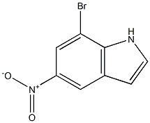 7-溴-5-硝基-1H-吲哚 结构式