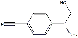 (R)-4-(1-amino-2-hydroxyethyl)benzonitrile 结构式