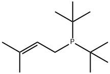 二叔丁基(3-甲基-2-丁烯基)膦 结构式