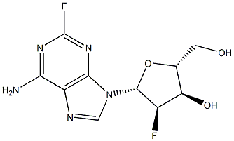 2-氟-2'-氟-2'-脱氧腺苷 结构式