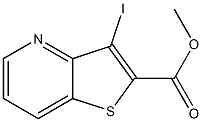 3-Iodo-thieno[3,2-b]pyridine-2-carboxylic acid methyl ester 结构式