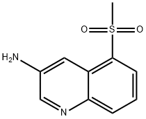 5-(甲基磺酰基)喹啉-3-胺 结构式