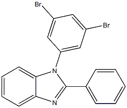 1-(3,5-dibromophenyl)-2-phenyl-1H-benzo[d]imidazole 结构式