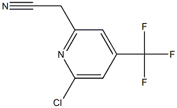 2-氯-4-三氟甲基吡啶-6-乙腈 结构式