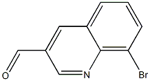 8-溴喹啉-3-甲醛 结构式