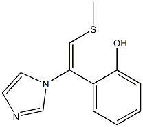 (E)-1-[1-(2-羟基苯)-2-(甲硫基)乙烯]-1H-咪唑 结构式