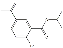 isopropyl 5-acetyl-2-bromobenzoate 结构式