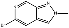 5-Bromo-2-methyl-2H-pyrazolo[3,4-c]pyridine 结构式