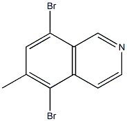 5,8-dibromo-6-methylisoquinoline 结构式