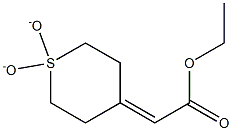 ethyl 2-(1,1-dioxidodihydro-2H-thiopyran-4(3H)-ylidene)acetate 结构式