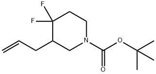 tert-butyl 3-allyl-4,4-difluoropiperidine-1-carboxylate 结构式