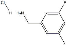 3-FLUORO-5-METHYLBENZYLAMINE HYDROCHLORIDE 结构式