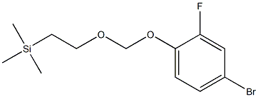 (2-((4-bromo-2-fluorophenoxy)methoxy)ethyl)trimethylsilane 结构式