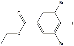 3,5-Dibromo-4-iodo-benzoic acid ethyl ester 结构式