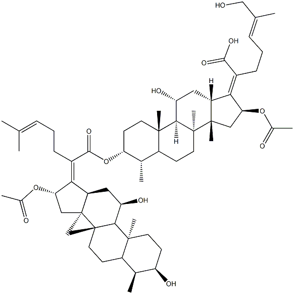 26-Hydroxyfusidic acid, Fusidic acid EP Impurity E 结构式