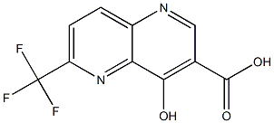 4-Hydroxy-6-trifluoromethyl-[1,5]naphthyridine-3-carboxylic acid 结构式