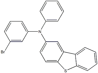 N-(3-溴苯基-)-N苯基-二苯并噻吩-2-胺 结构式