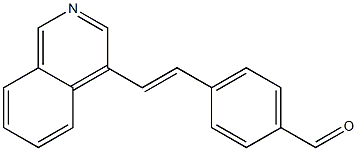 (E)-4-(2-(isoquinolin-4-yl)vinyl)benzaldehyde 结构式