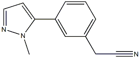 2-(3-(1-methyl-1H-pyrazol-5-yl)phenyl)acetonitrile 结构式