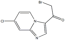 2-bromo-1-(7-chloroimidazo[1,2-a]pyridin-3-yl)ethanone 结构式