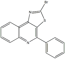 2-bromo-4-phenylthiazolo[5,4-c]quinoline 结构式