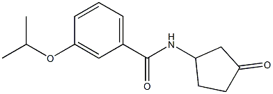 3-isopropoxy-N-(3-oxocyclopentyl)benzamide 结构式