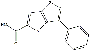3-phenyl-4H-thieno[3,2-b]pyrrole-5-carboxylic acid 结构式