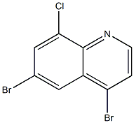 4,6-dibromo-8-chloroquinoline 结构式