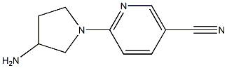 6-(3-aminopyrrolidin-1-yl)nicotinonitrile 结构式