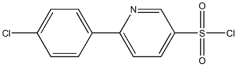 6-(4-chlorophenyl)pyridine-3-sulfonyl chloride 结构式