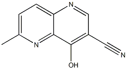 4-Hydroxy-6-methyl-[1,5]naphthyridine-3-carbonitrile 结构式