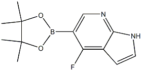 4-fluoro-5-(tetramethyl-1,3,2-dioxaborolan-2-yl)-1H-pyrrolo[2,3-b]pyridine 结构式