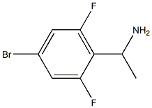 1-(4-BROMO-2,6-DIFLUOROPHENYL)ETHAN-1-AMINE 结构式