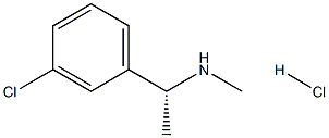 [(1R)-1-(3-CHLOROPHENYL)ETHYL](METHYL)AMINE HYDROCHLORIDE 结构式
