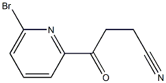 4-(6-bromopyridin-2-yl)-4-oxobutanenitrile 结构式