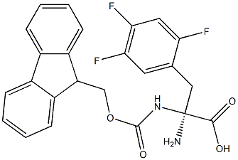 FMOC-L-2,4,5-三氟苯基丙氨酸 结构式