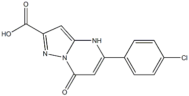 5-(4-Chloro-phenyl)-7-oxo-4,7-dihydro-pyrazolo[1,5-a]pyrimidine-2-carboxylic acid 结构式