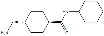 Trans-4-(aminomethyl)-N-cyclohexylcyclohexanecarboxamide 结构式